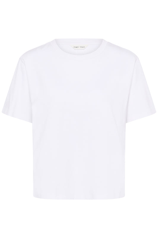 Part Two Anne Bright White T-skjorte