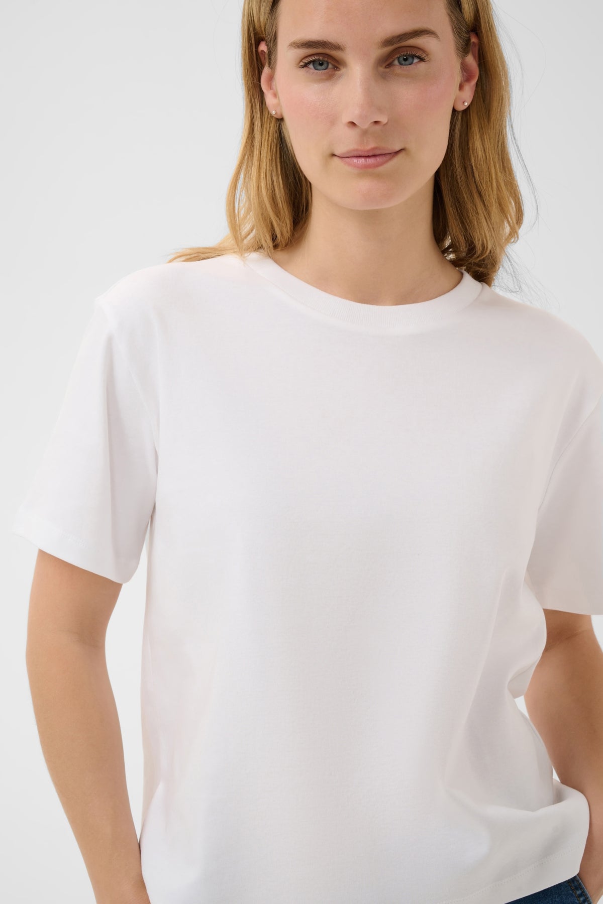 Part Two Anne Bright White T-skjorte