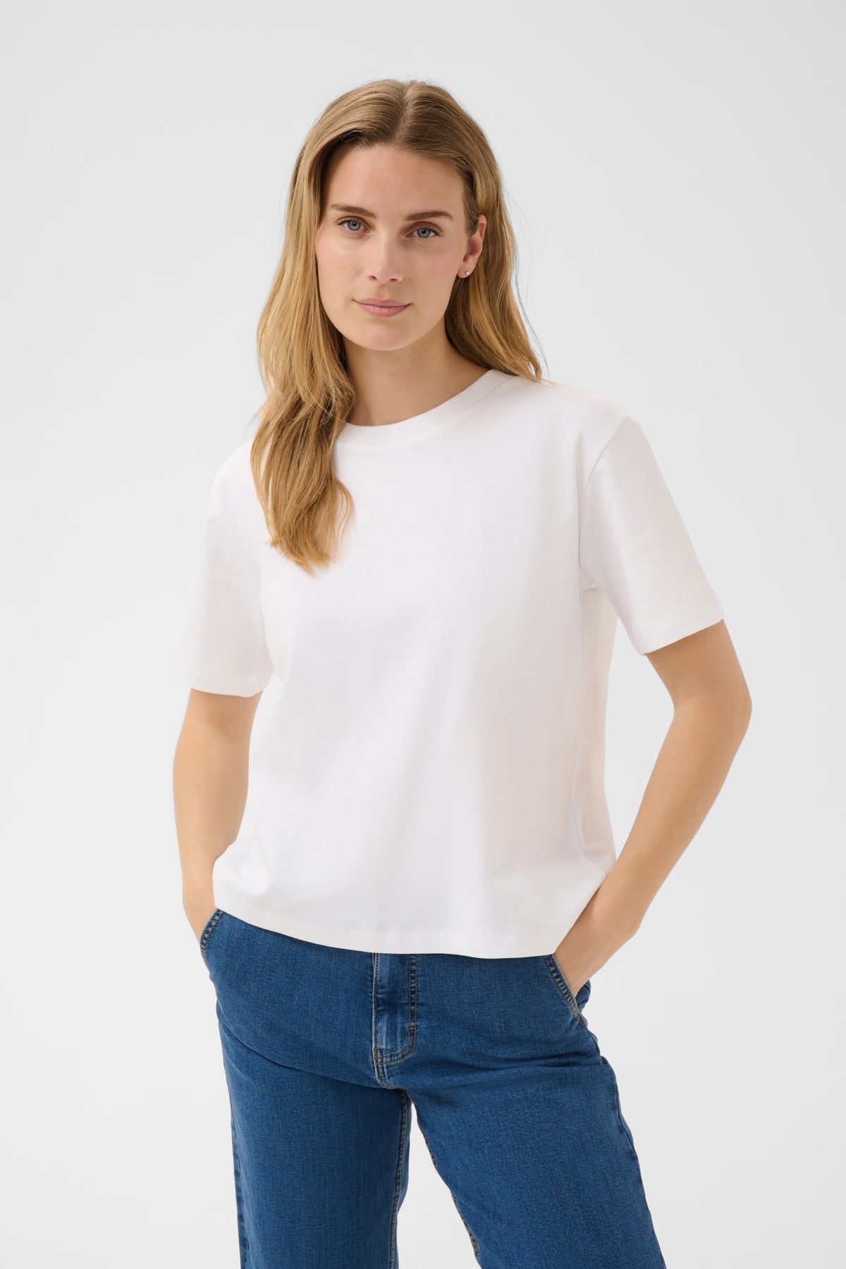 Part Two Anne Bright White T-skjorte