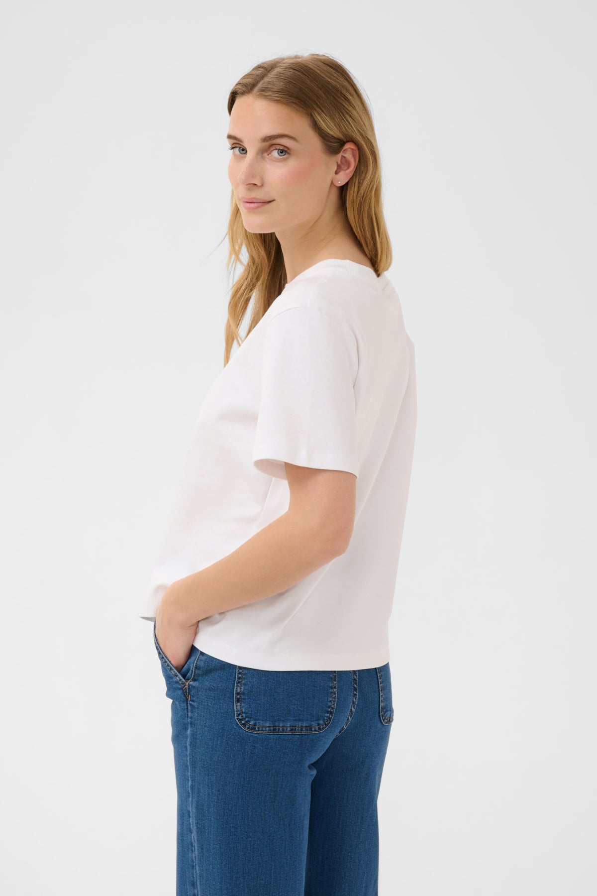 Part Two Anne Bright White T-skjorte