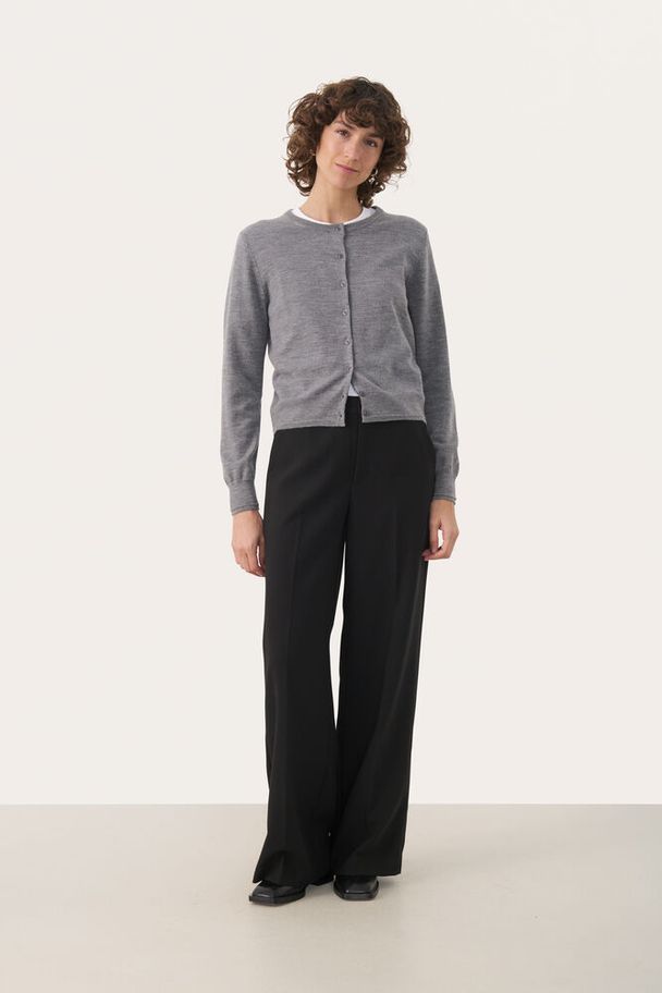 Part Two Noelani Medium Grey Melange Cardigan