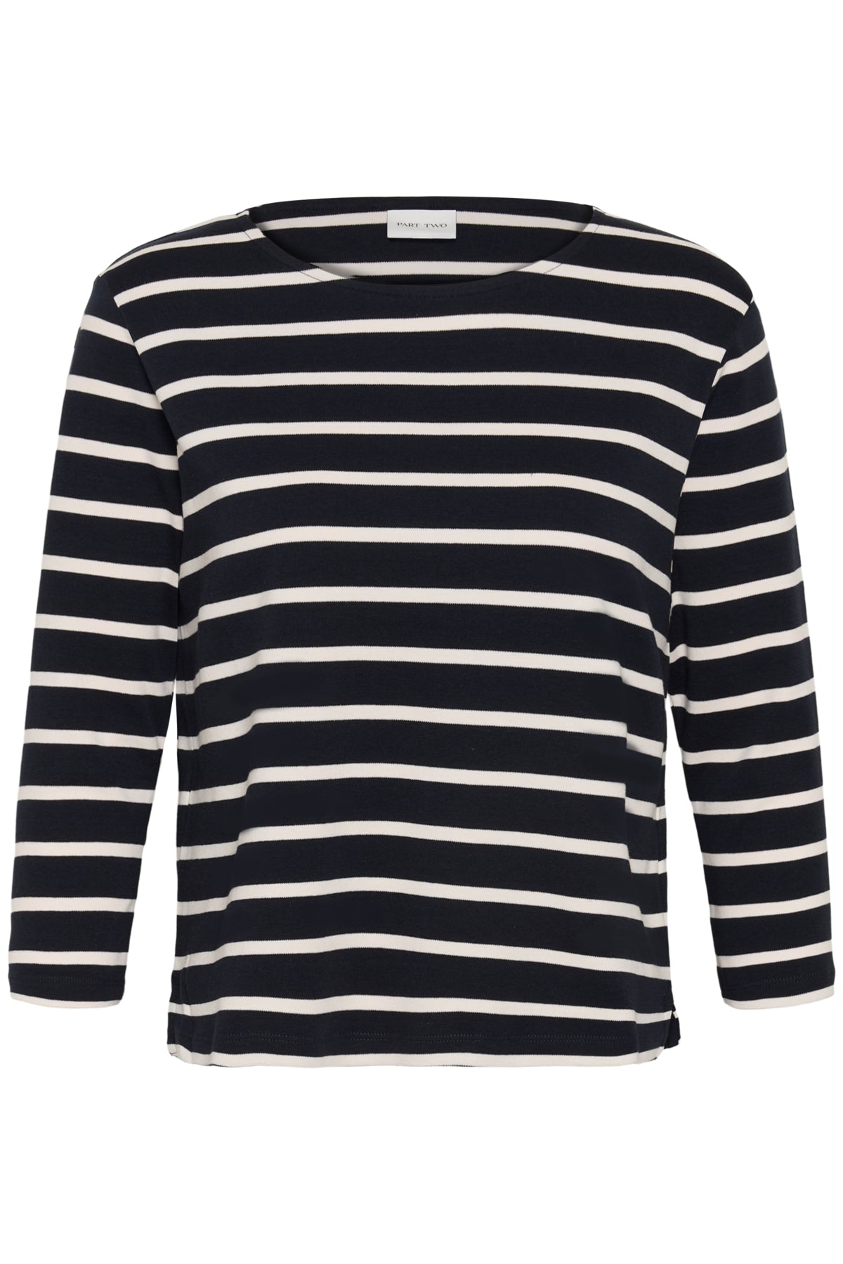 Part Two Nela Navy/eggnog Stripe T-shirt
