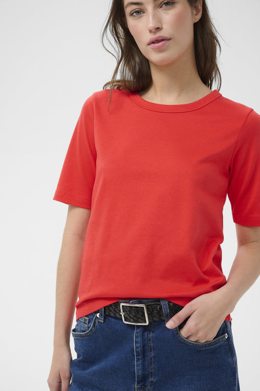 Part Two Ratana Poppy Red T-Skjorte