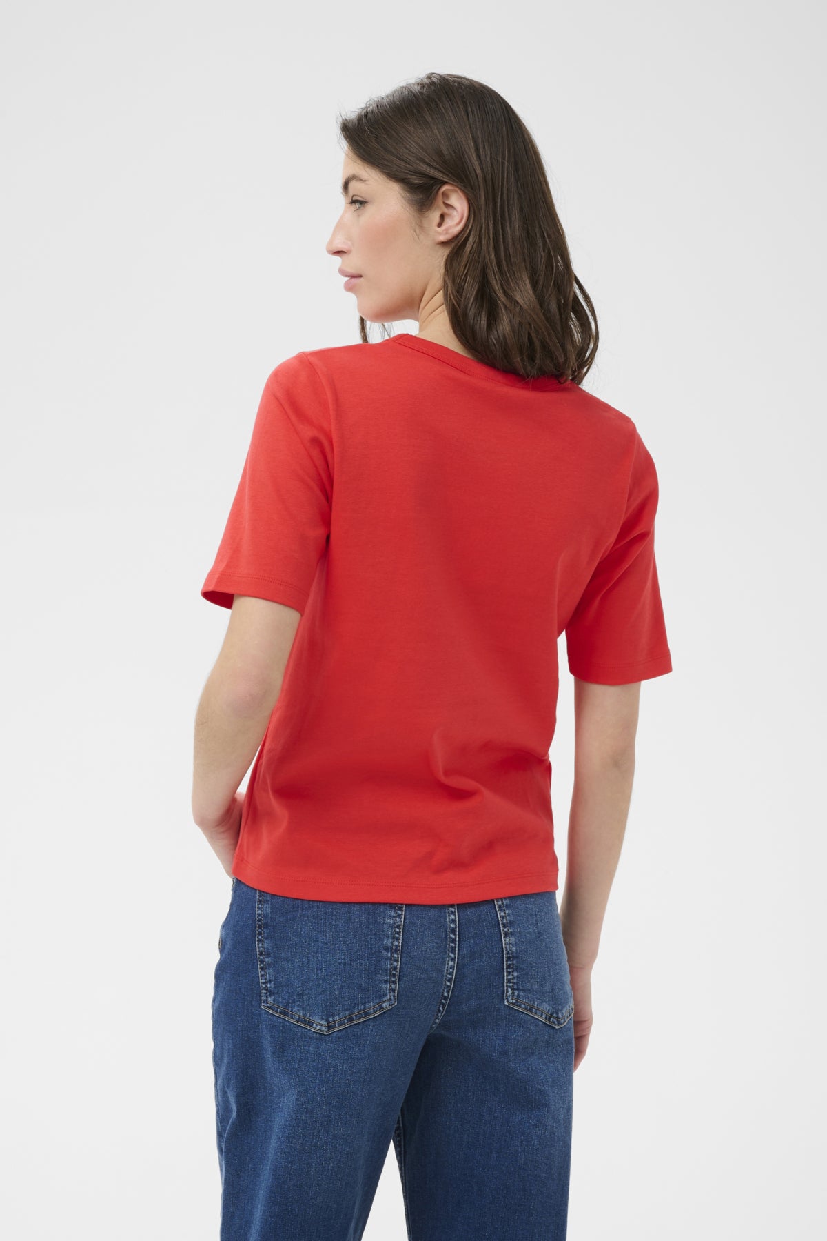 Part Two Ratana Poppy Red T-Skjorte