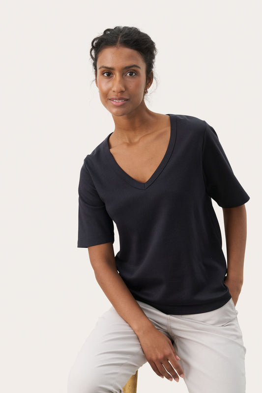 Part Two Ratansa Dark Navy T-Skjorte