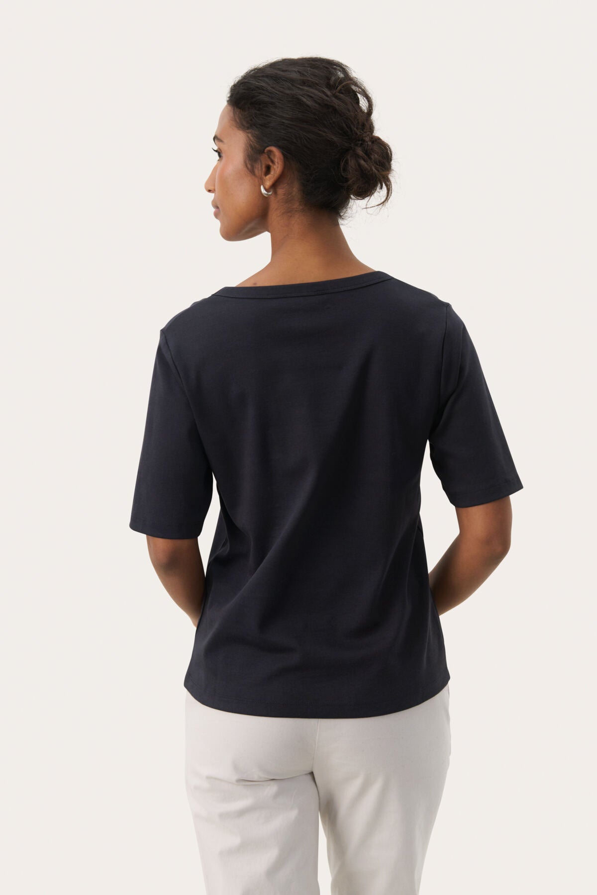 Part Two Ratansa Dark Navy T-Skjorte
