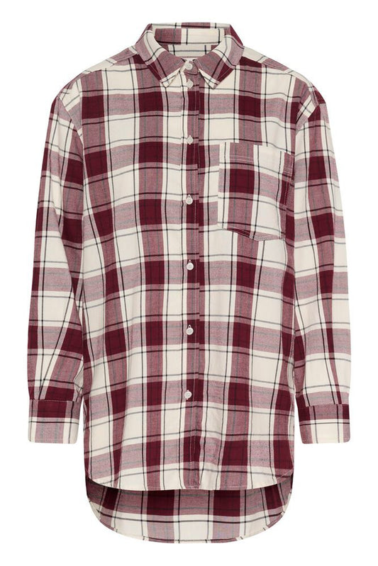 Part Two Samea Tawny Port Check Skjorte