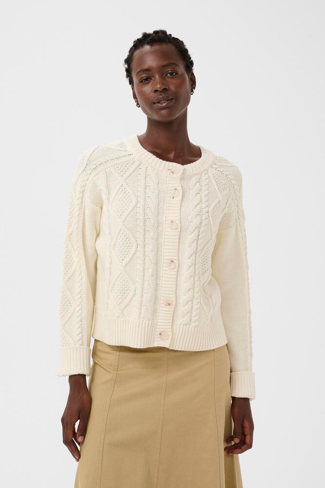 Part Two Zayra Whisper White Cardigan