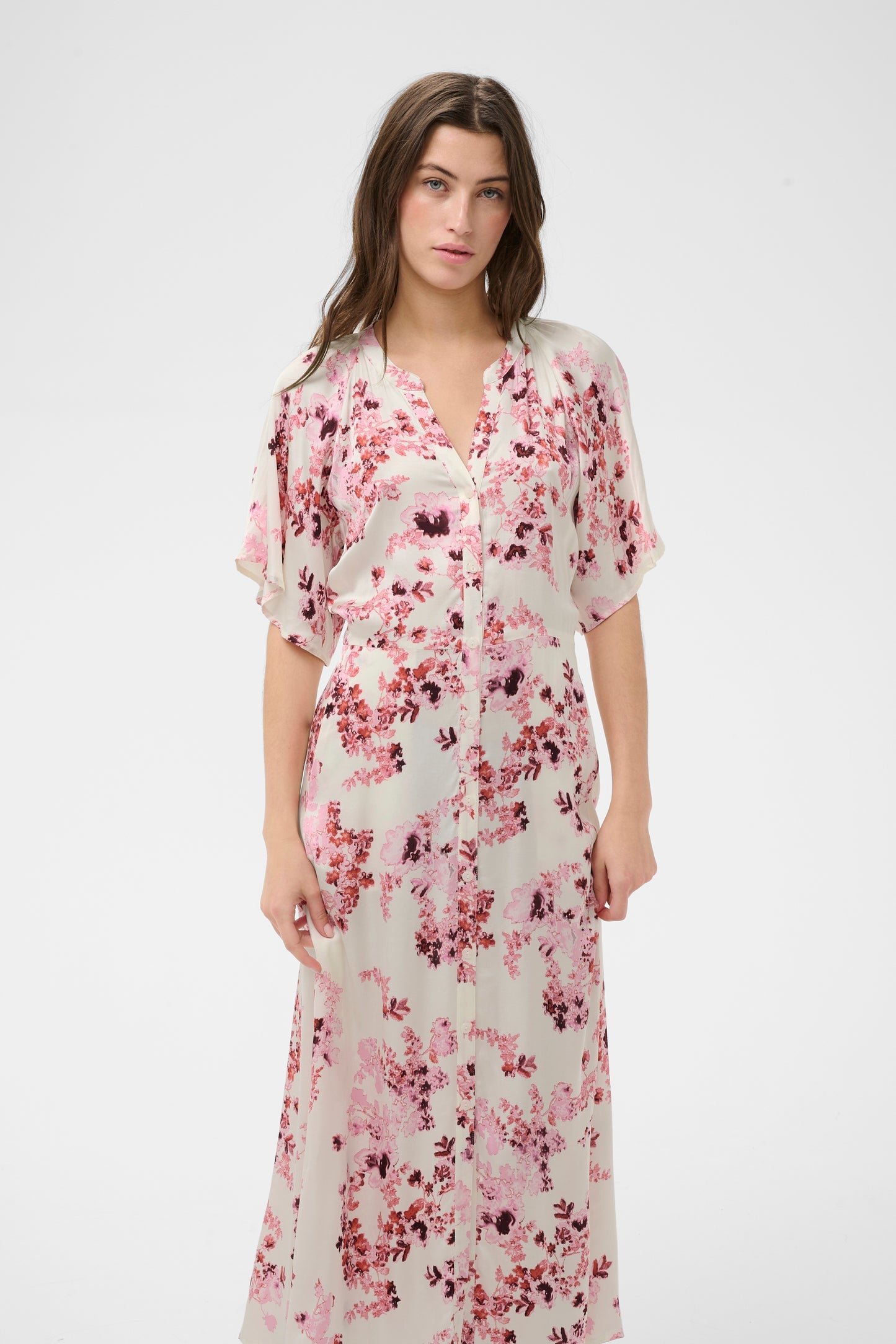 Part Two Alaja Pink Shaddow Flower Print Dress
