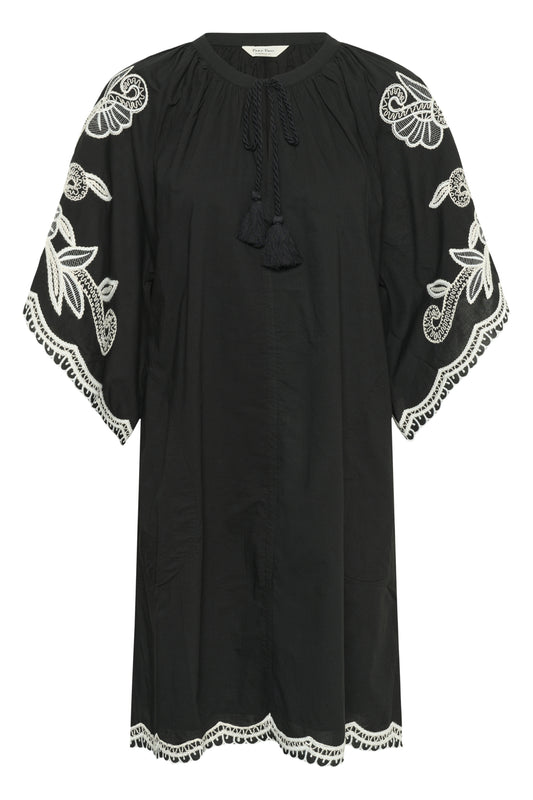 Part Two Breanna Black With Offwhite Dress