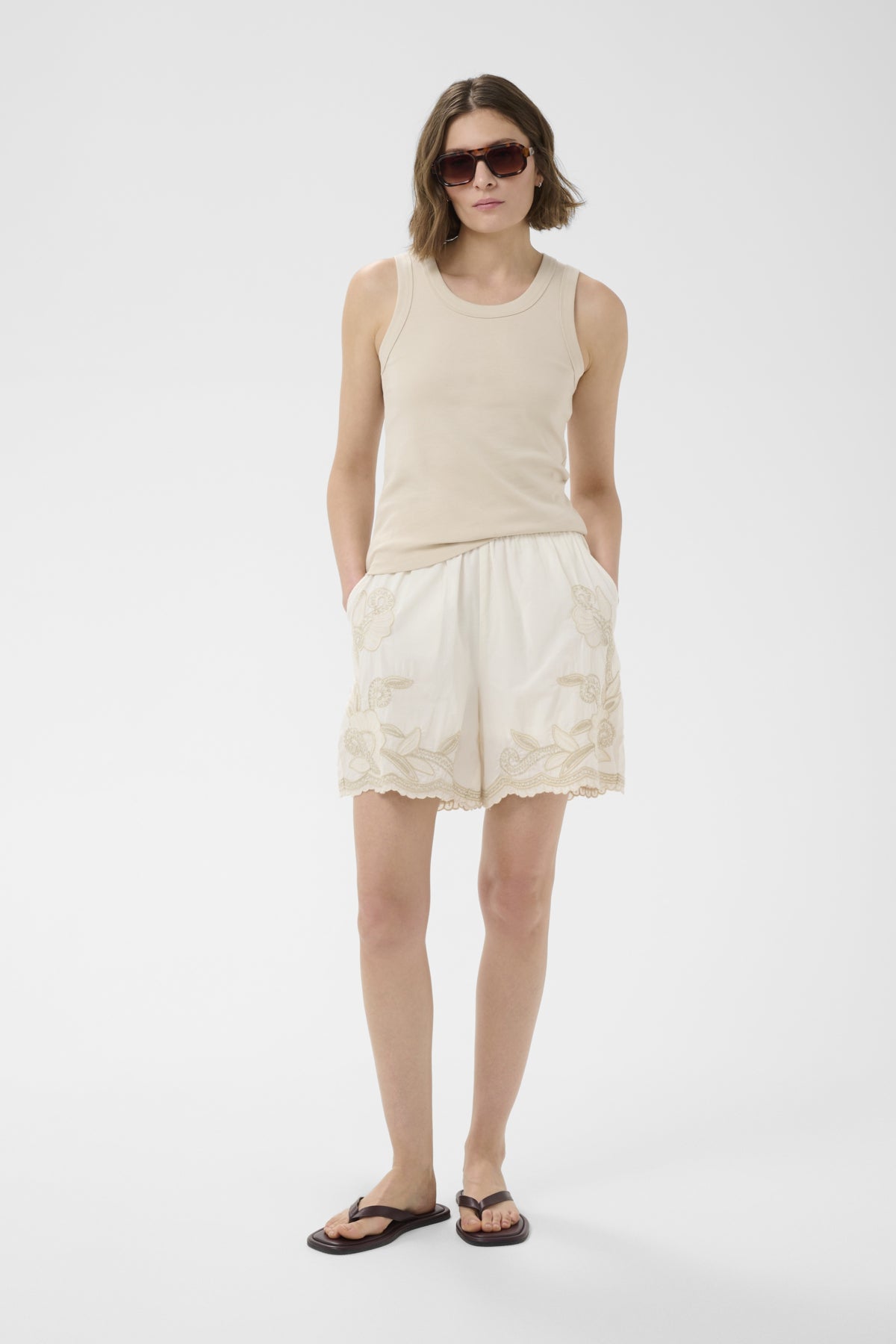 Part Two Bitja Whisper White Shorts