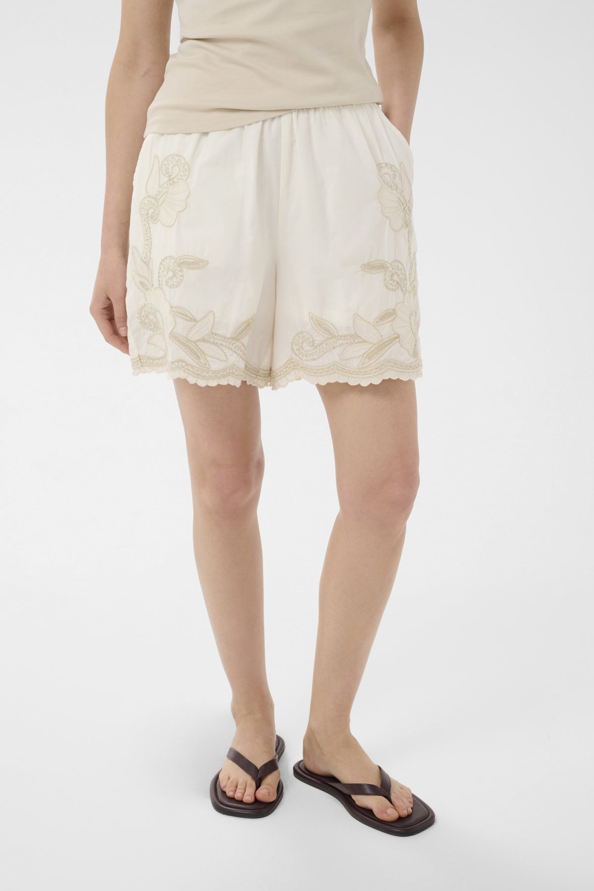 Part Two Bitja Whisper White Shorts