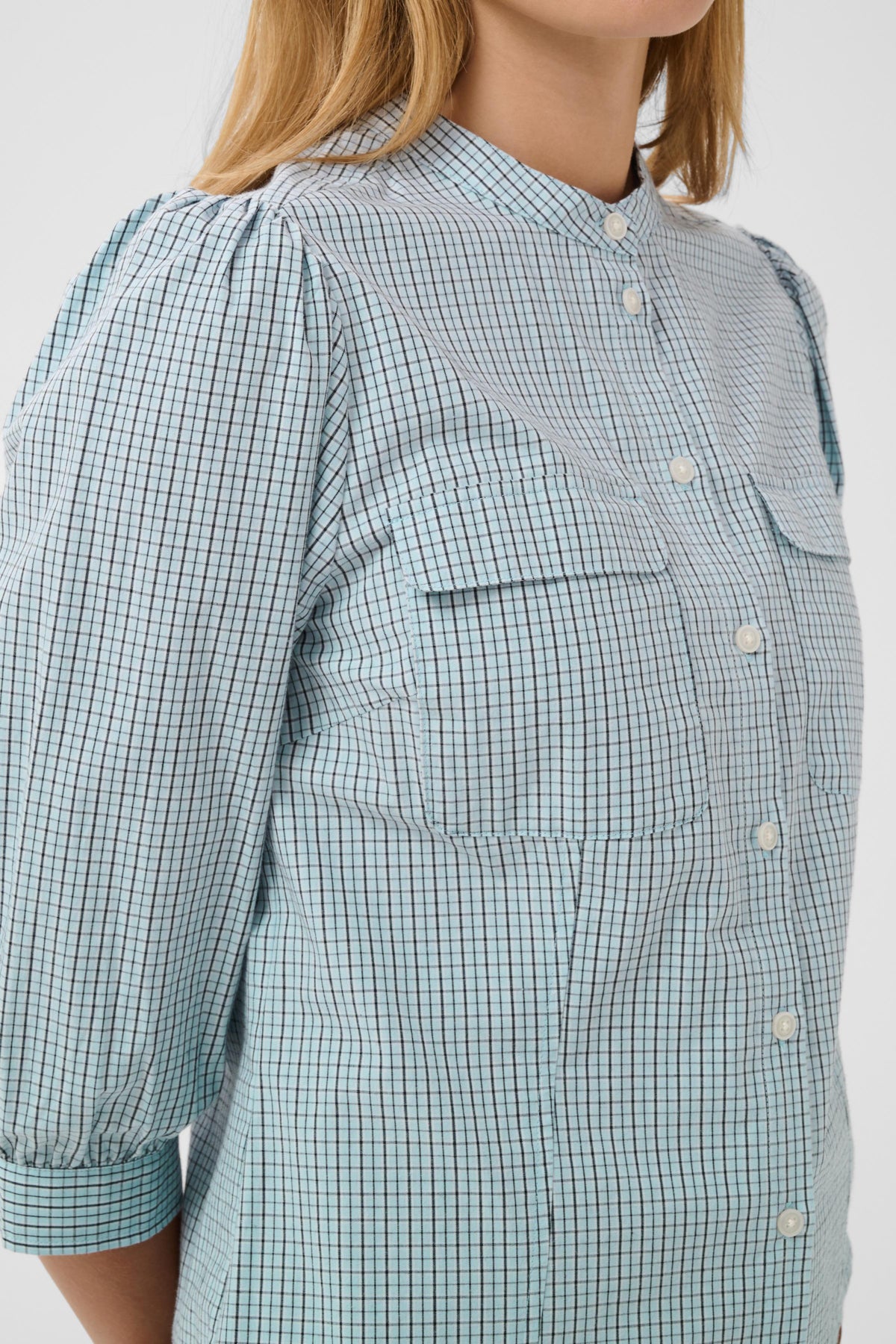 Part Two Chinette Gray Dawn Check Skjorte