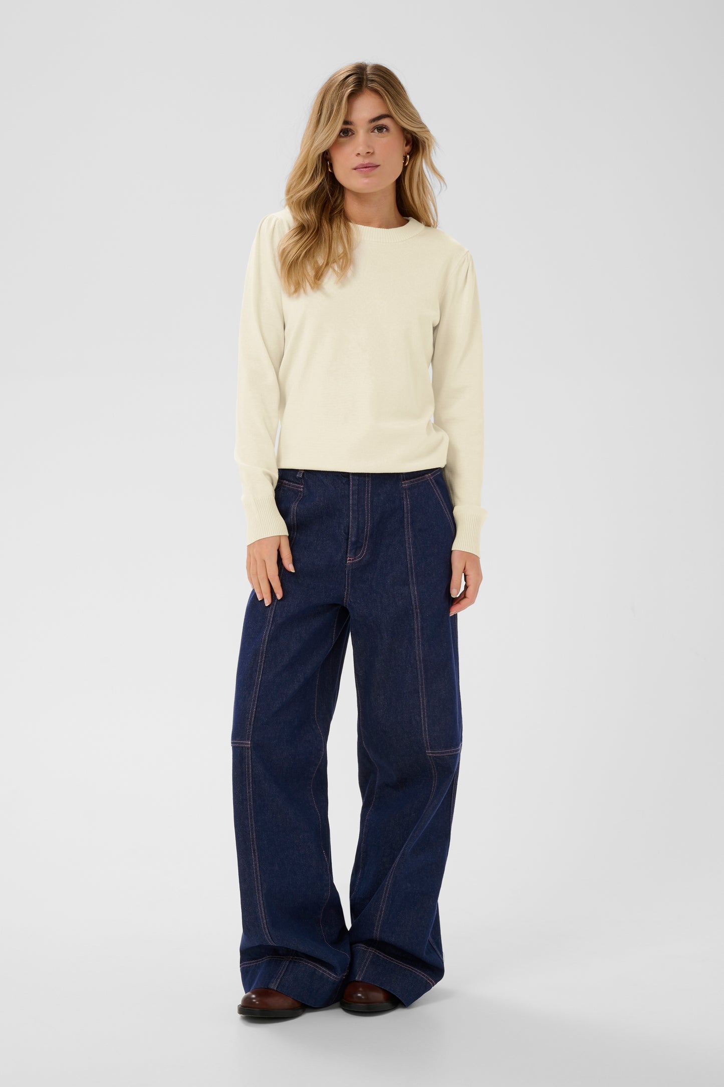 Saint Tropez Mila Seedpearl Melange Genser