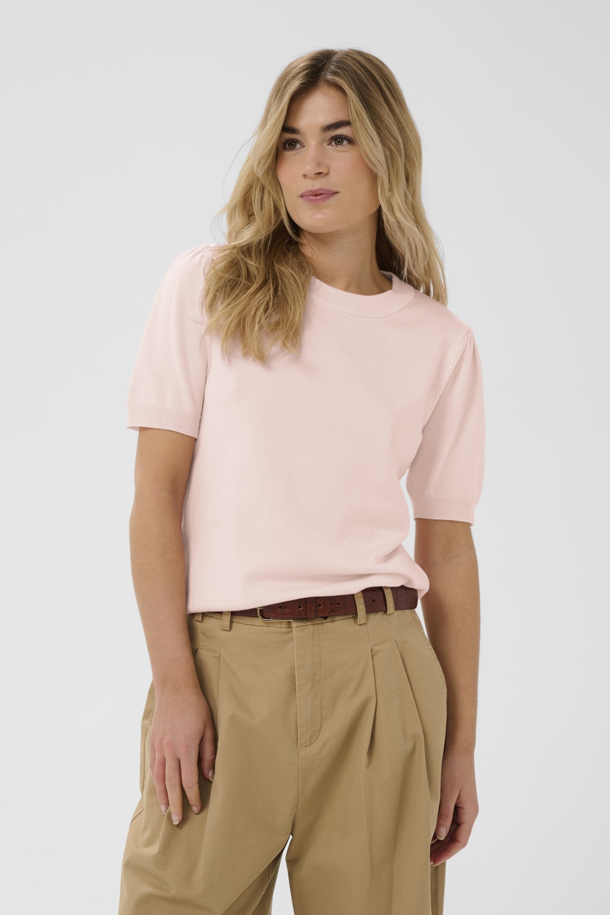 Saint Tropez Mila SS Chalk Pink Genser