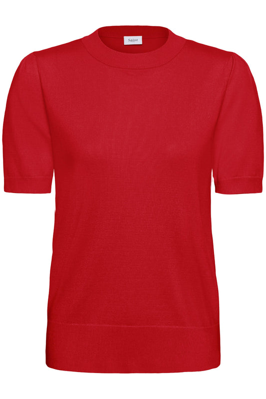 Saint Tropez Mila SS Vallant Poppy Genser