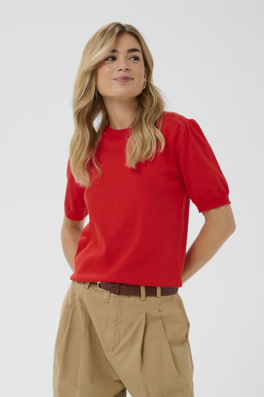 Saint Tropez Mila SS Vallant Poppy Genser