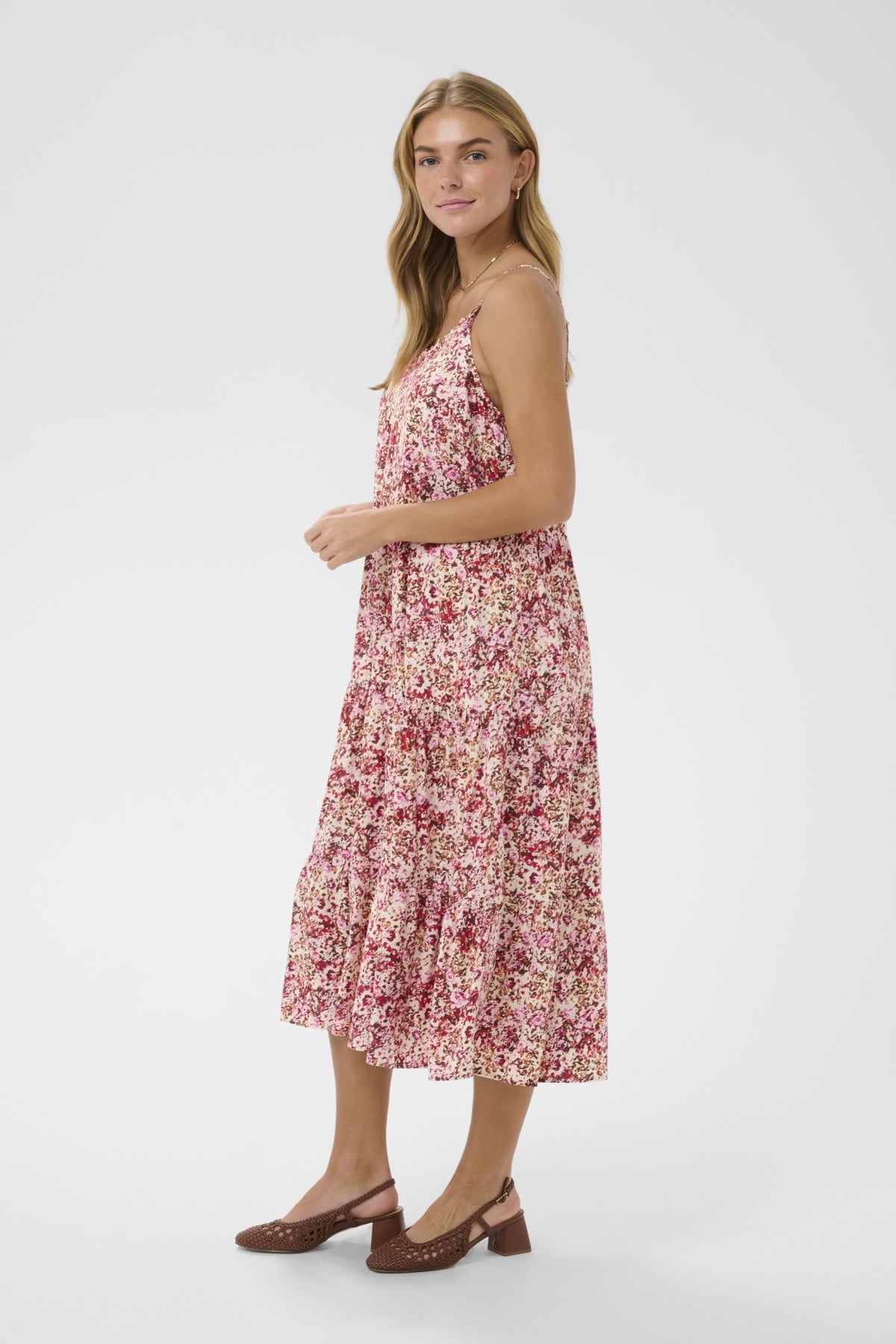 Saint Tropez Eda Maxi Strap Dress Ballerina Brushed Blooms