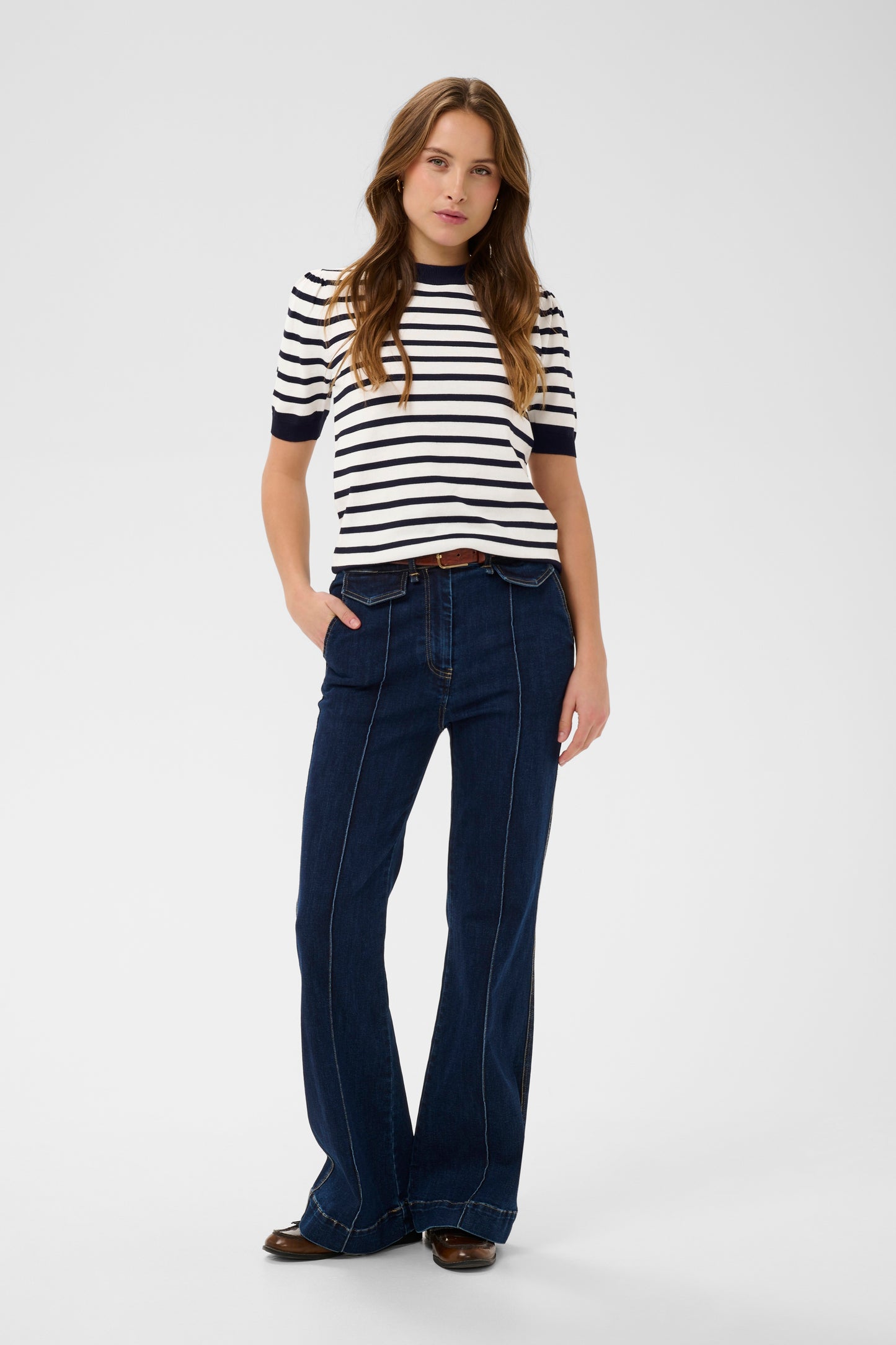 Saint Tropez Striped SS Pullover