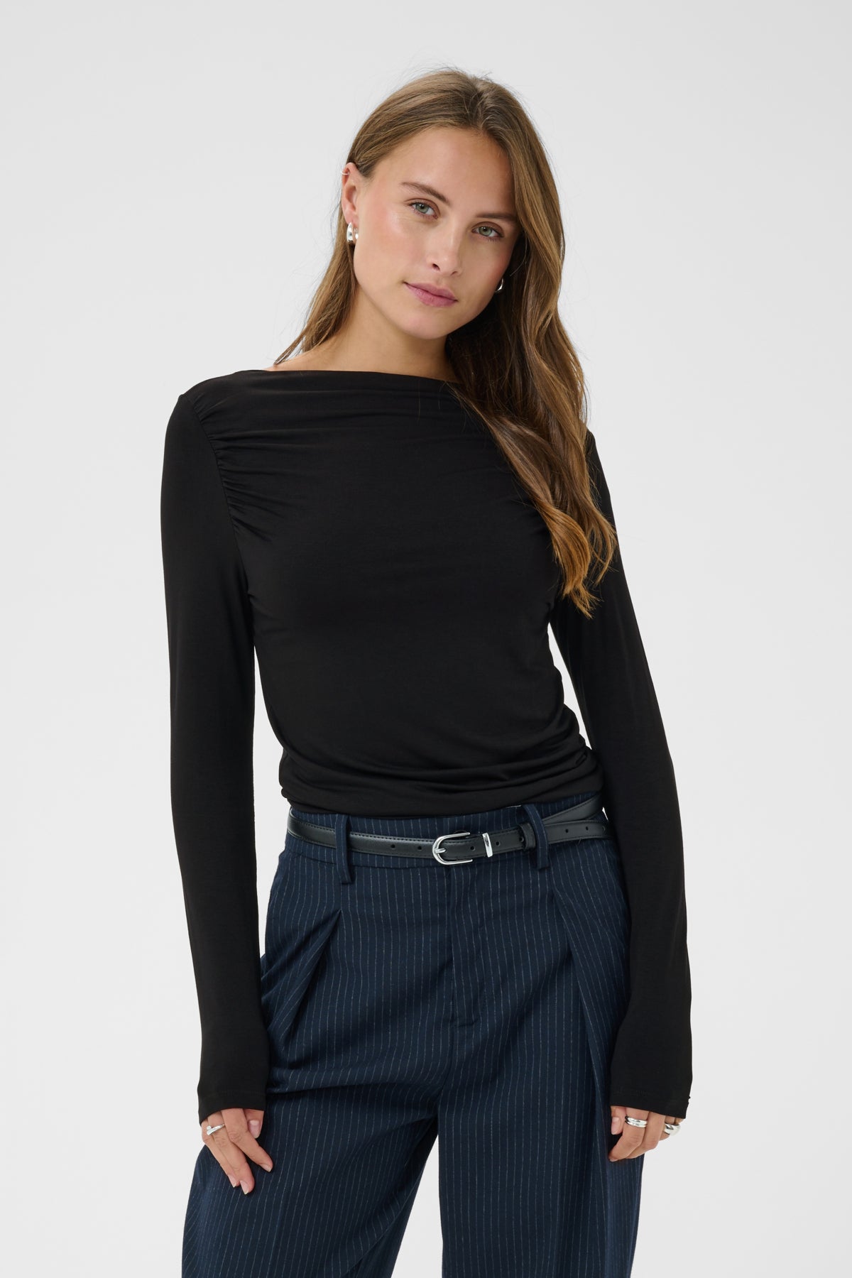 Saint Tropez Vigga Boatneck Blouse Black