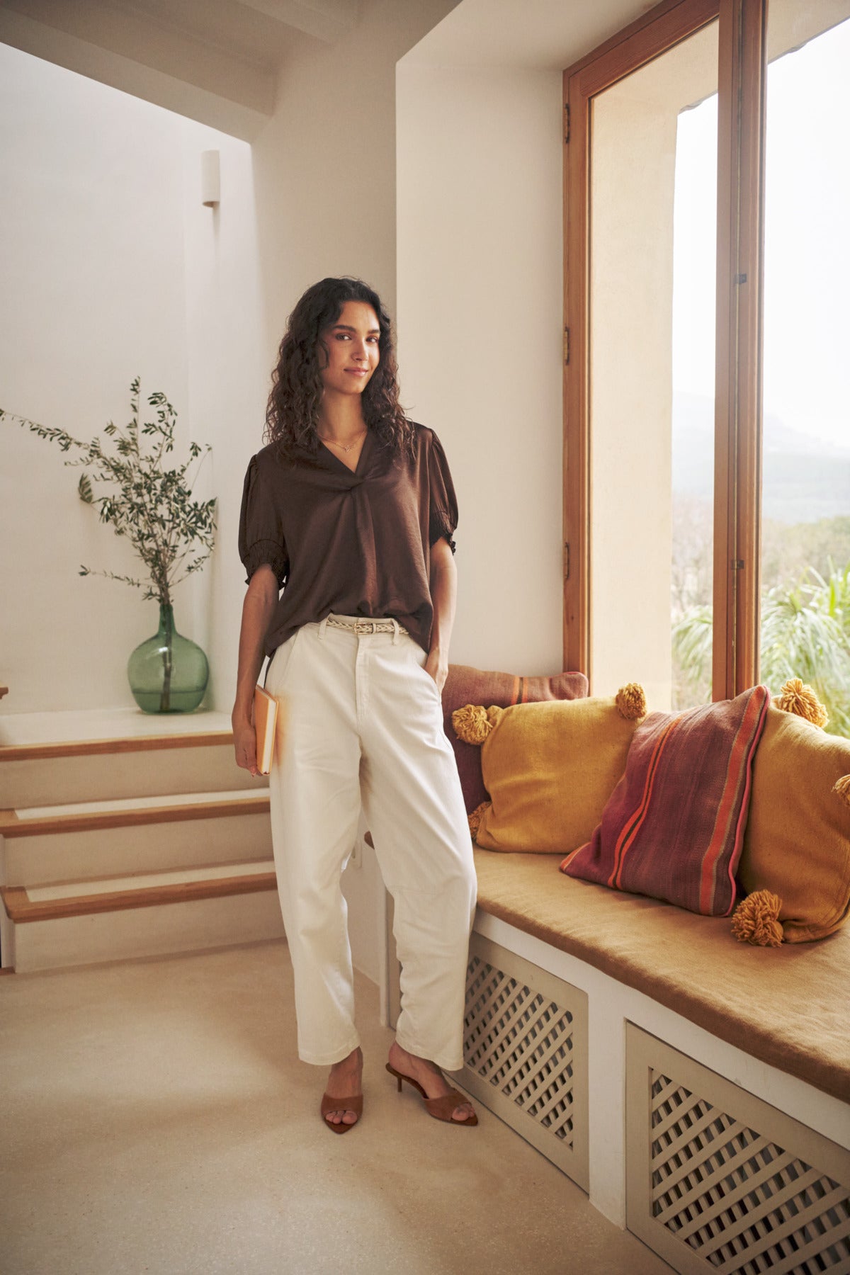 Saint Tropez Panan Major Brown Blouse