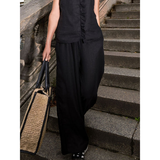 CTMH Lou Wide Washed Blue Pants