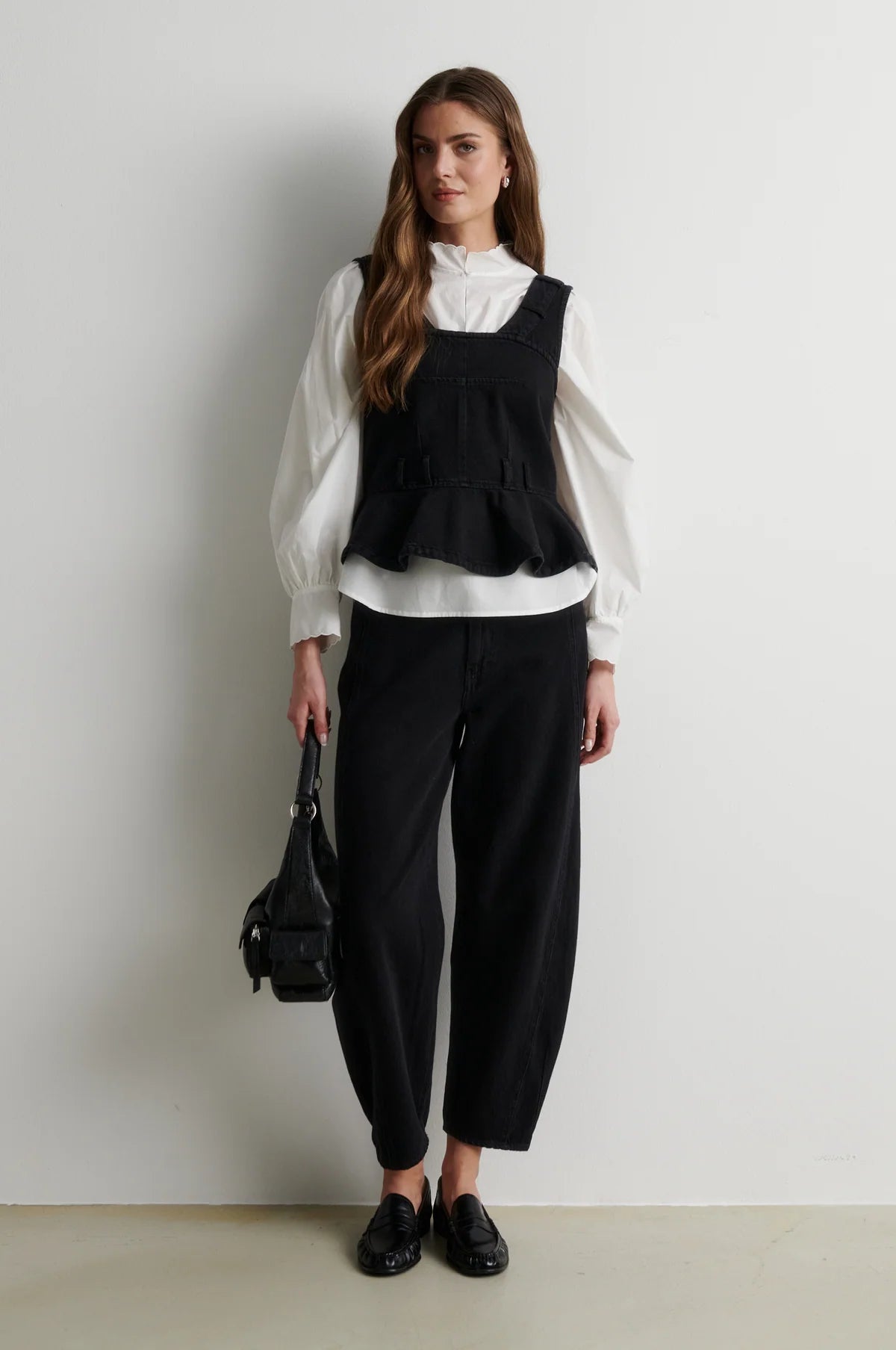 Second Female Loana Denim Black Barrel Jeans