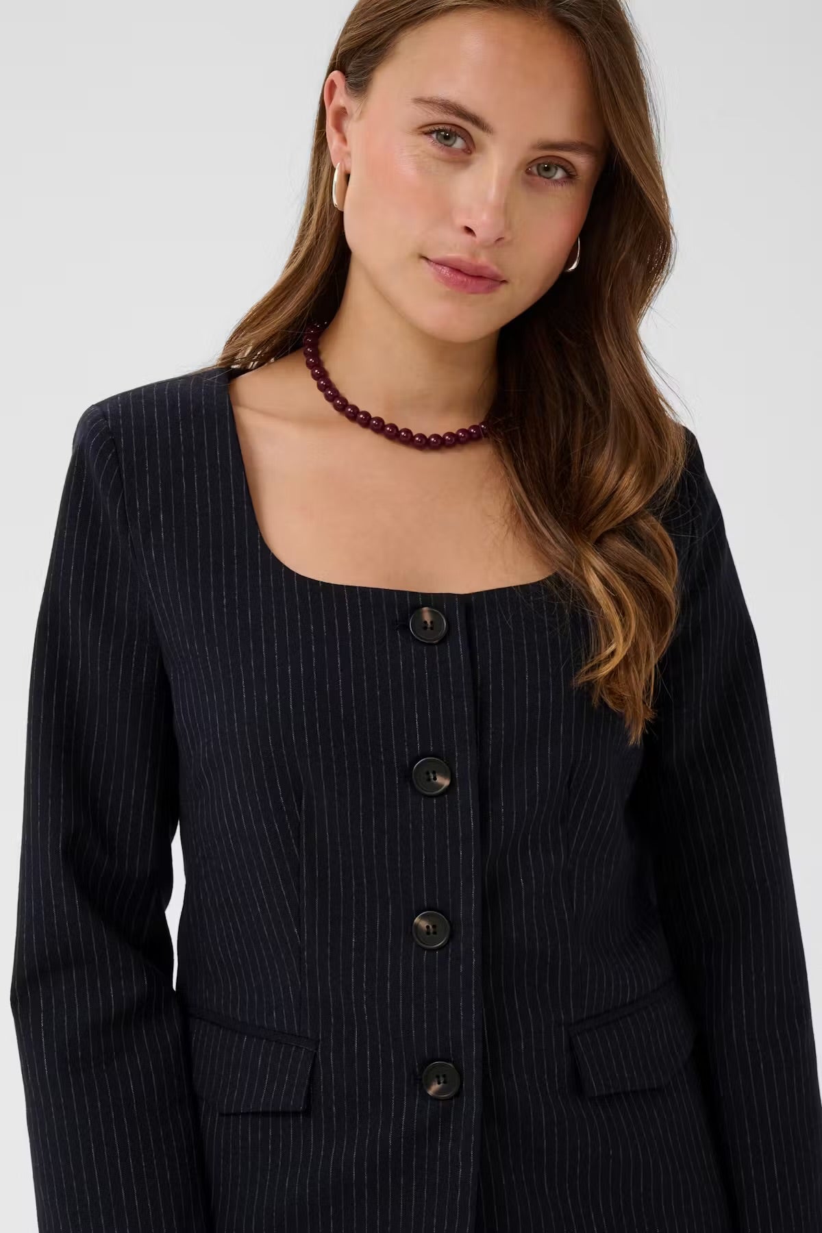 Saint Tropez Tyler Night Sky Pinstripe Blazer