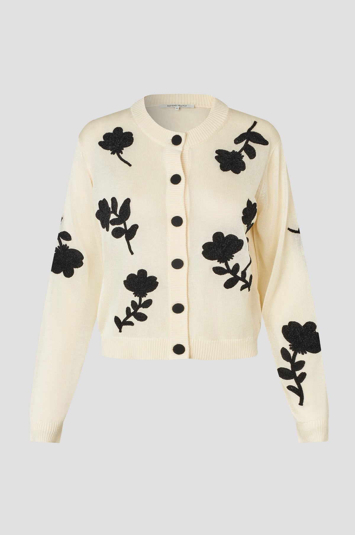 Second Female Yota Birch Knit Cardigan