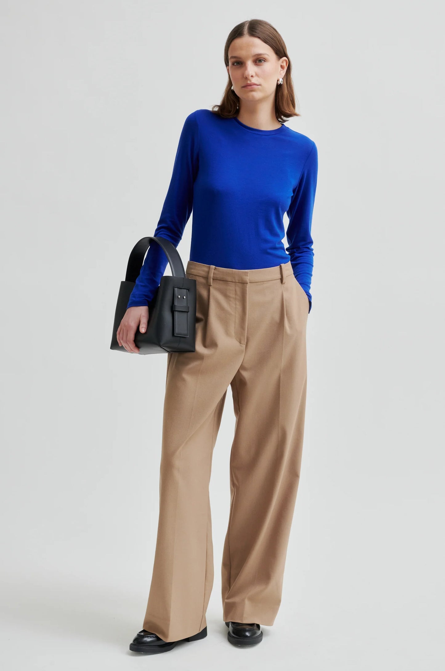 Second Female Matima O-Neck Mazarine Blue  LS Tee