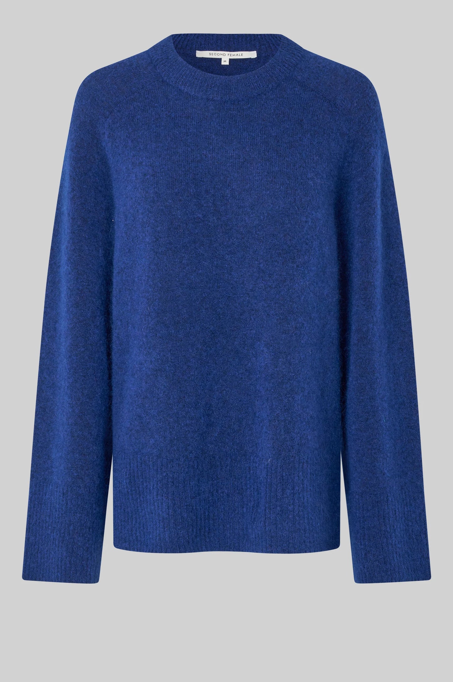 Second Female Brookline Knit Ragland Mazarine Blue O-Neck