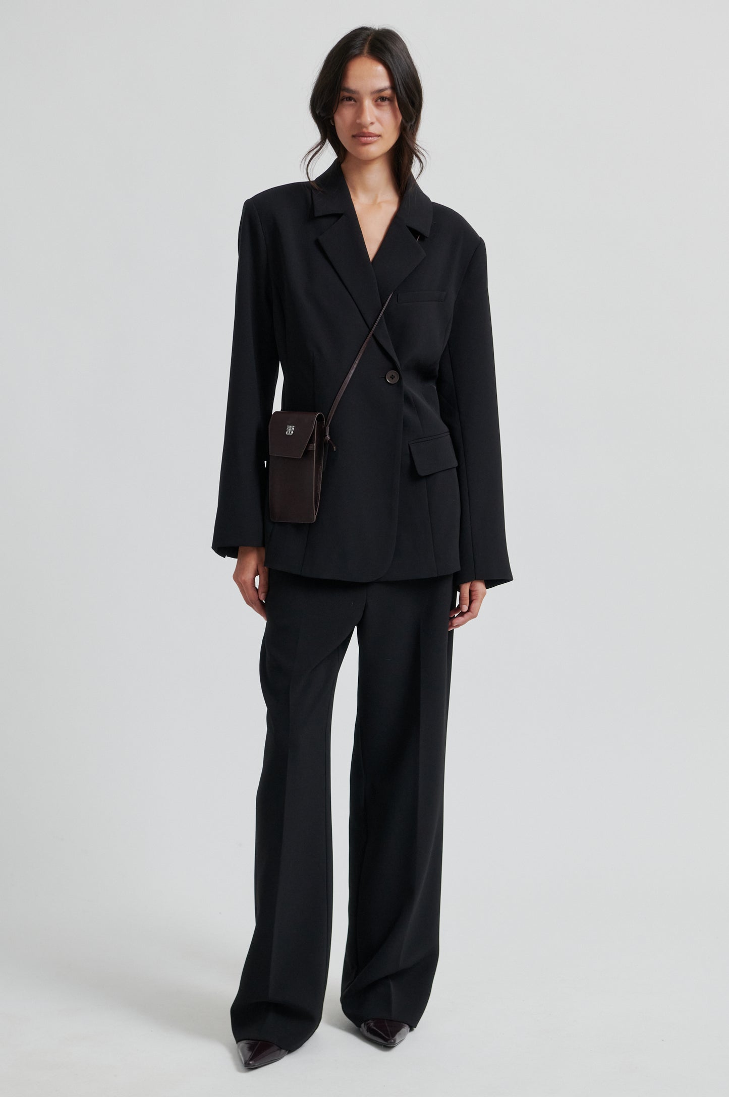 Second Female Fique Straight Black Trousers