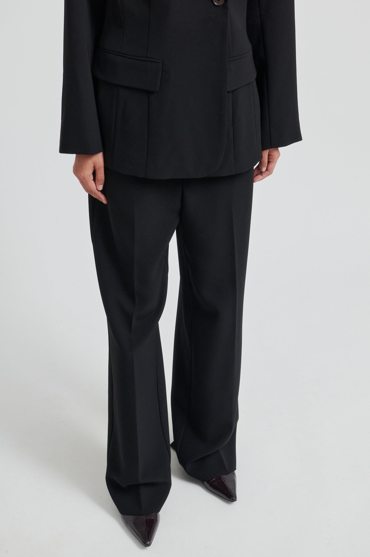 Second Female Fique Straight Black Trousers