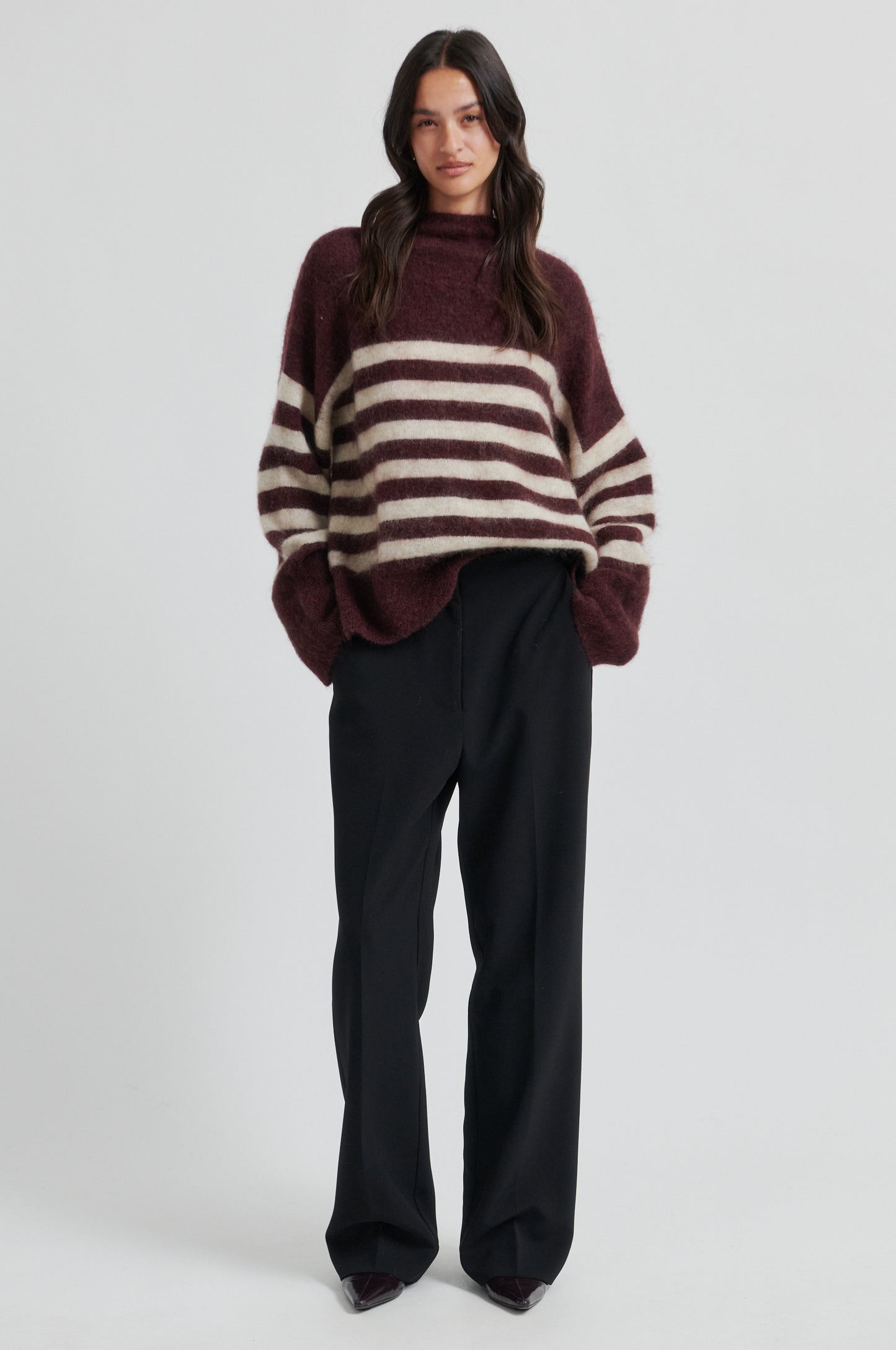 Second Female Fique Straight Black Trousers