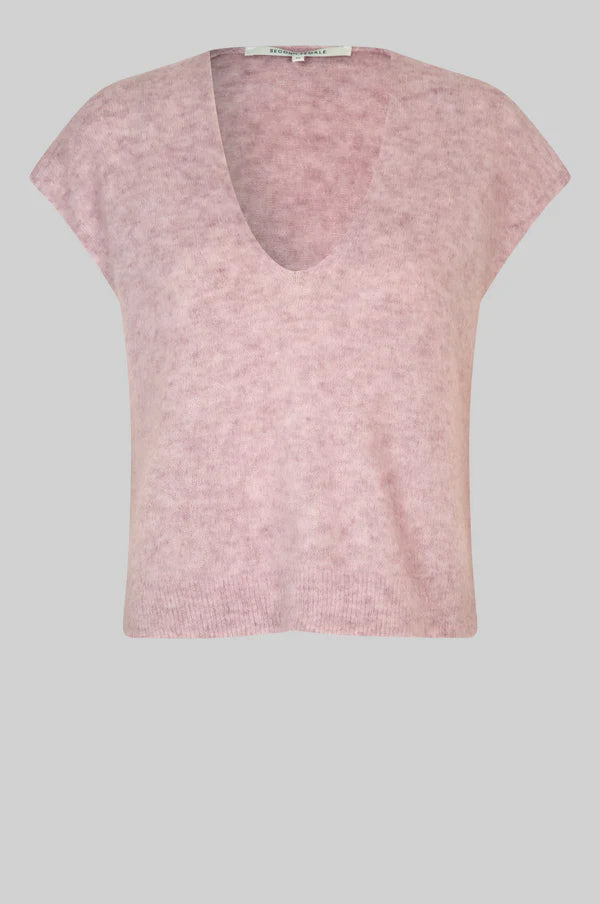 Second Female Camryn Knit Sepia Rose Vest