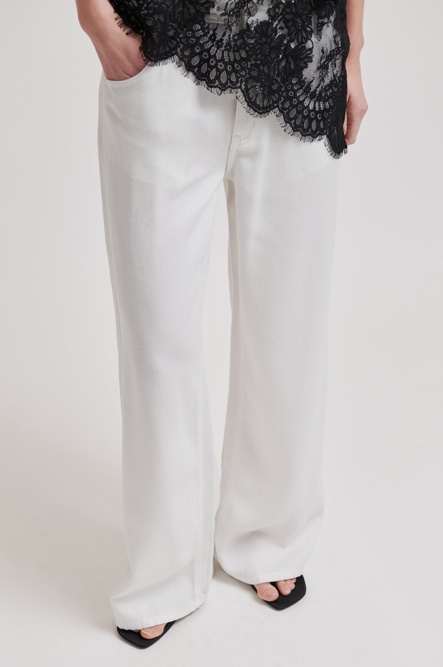 Second Female Irvine Denim White Jeans