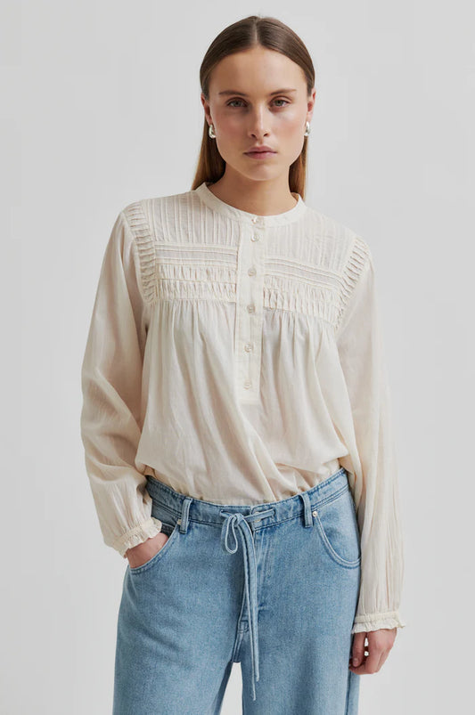 Second Female Maise Ecru Bluse