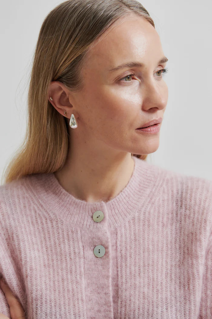 Second Female Andrea Knit LS Sepia Rose Cardigan