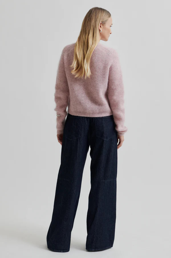 Second Female Andrea Knit LS Sepia Rose Cardigan