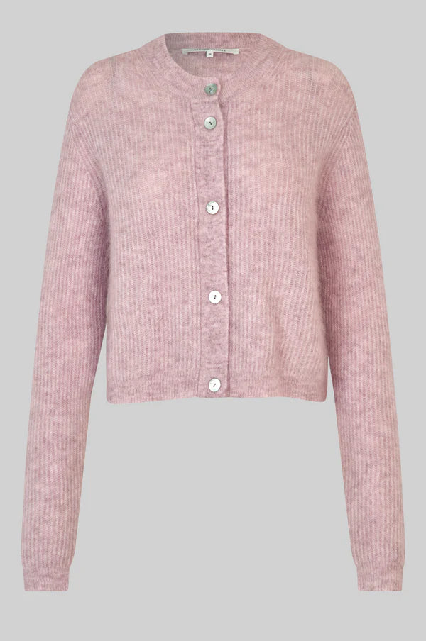 Second Female Andrea Knit LS Sepia Rose Cardigan