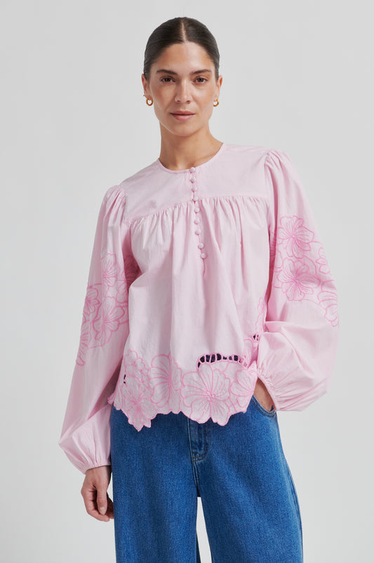 Second Female Ellinor Lilac Chiffon Blouse