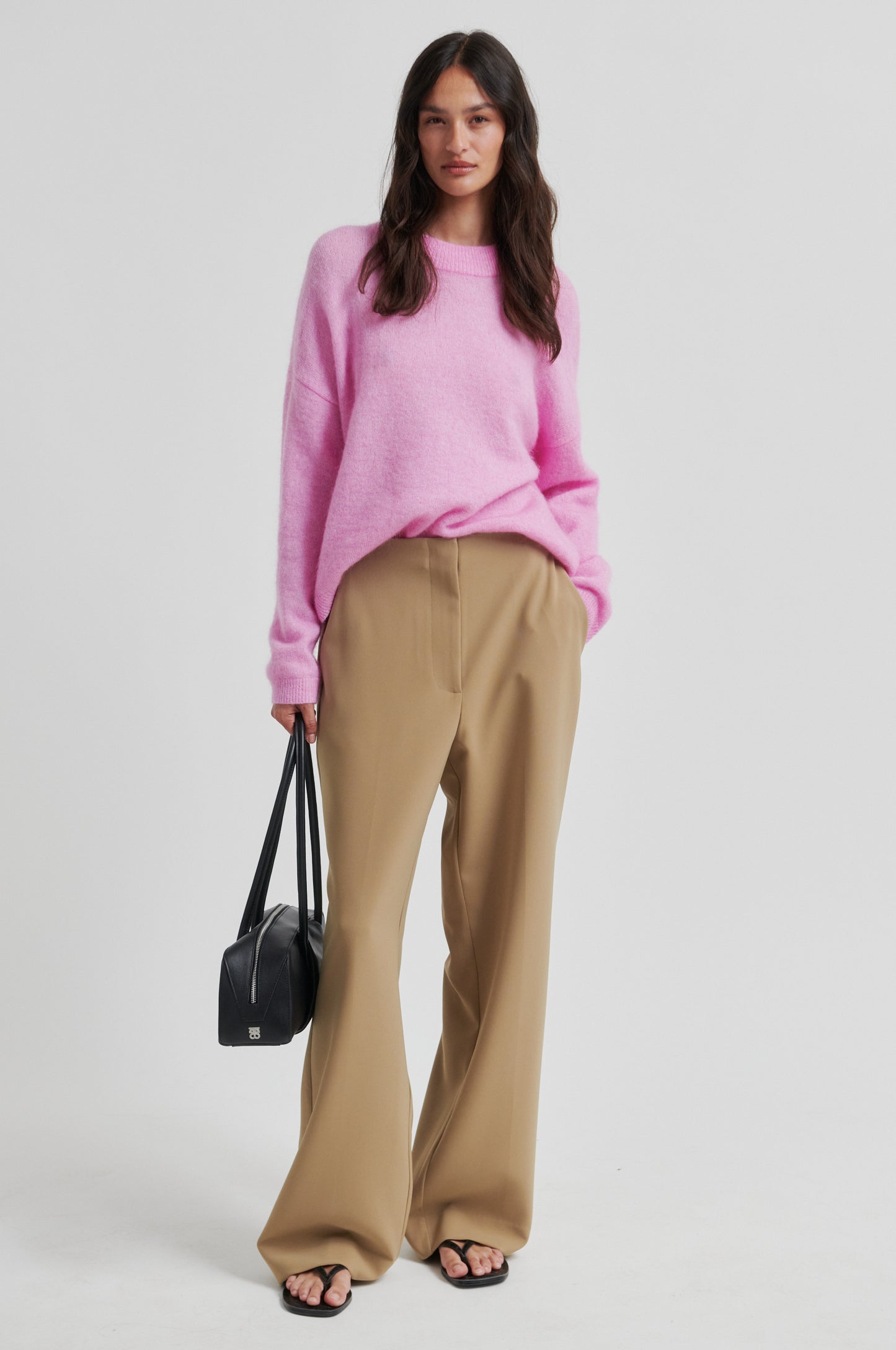 Second Female Bruuk Lilac Chiffon Knit O-Neck