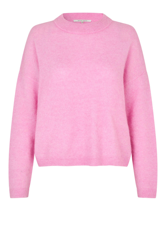 Second Female Bruuk Lilac Chiffon Knit O-Neck