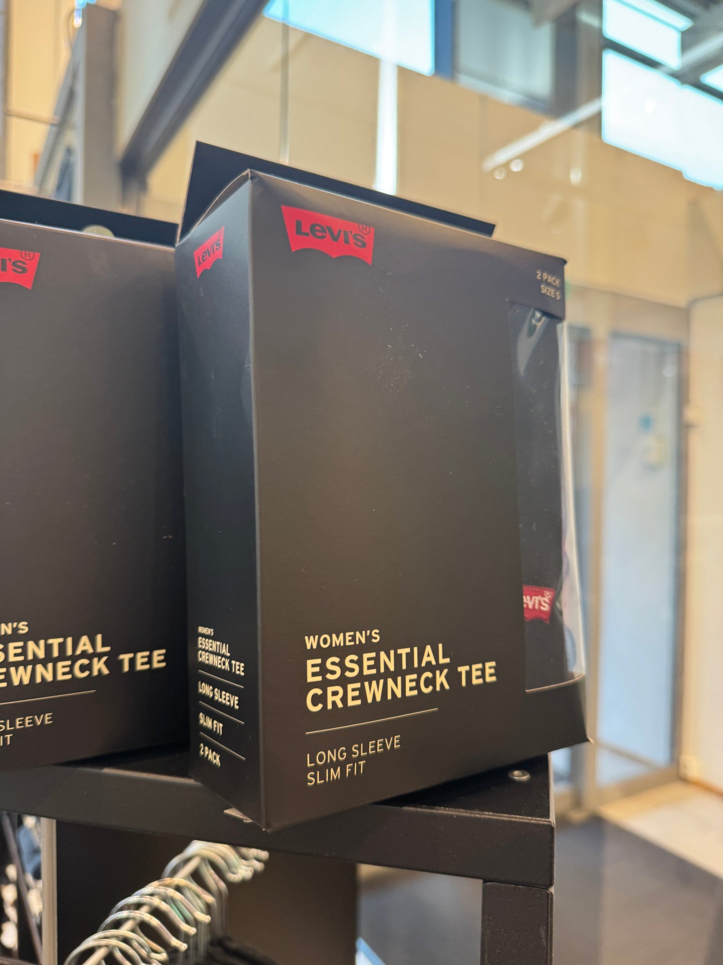 Levis 2 Pack Essentials LS Tee White/Black