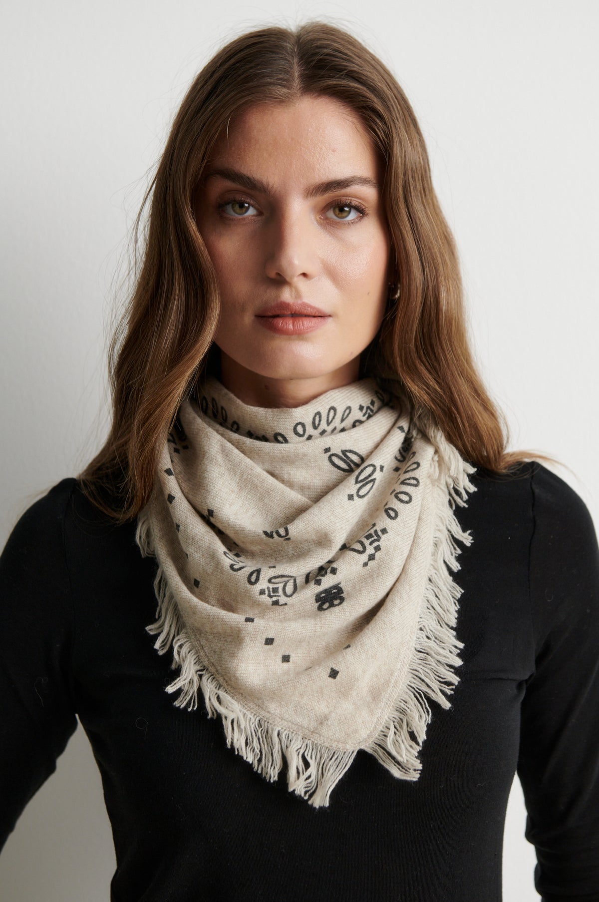 Second Female Jucca Knit Light Beige Scarf