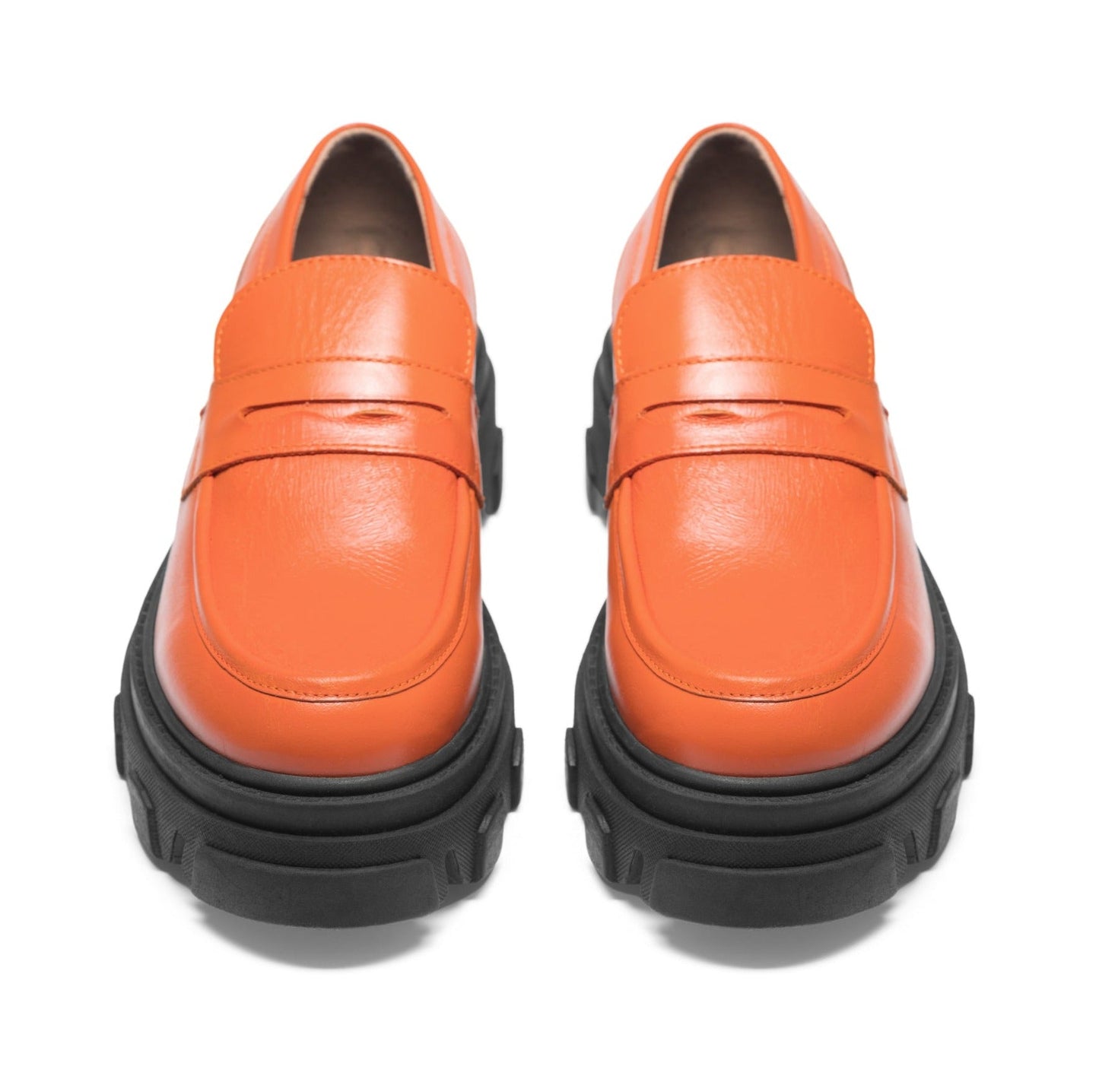 Bianco Ginny Orange Loafers