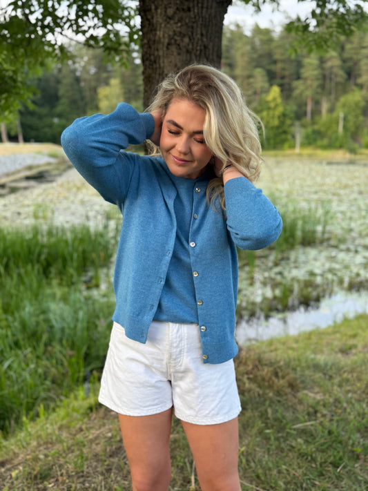 Reve Louise Cardigan Blå