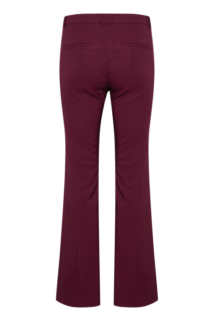 Inwear Zella Bootcut Burgunder Bukse
