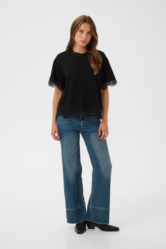 Saint Tropez Umila Black T-Skjorte