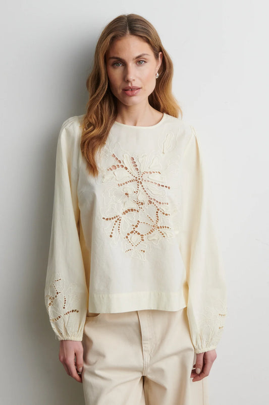 Second Female Reims Offwhite Bluse